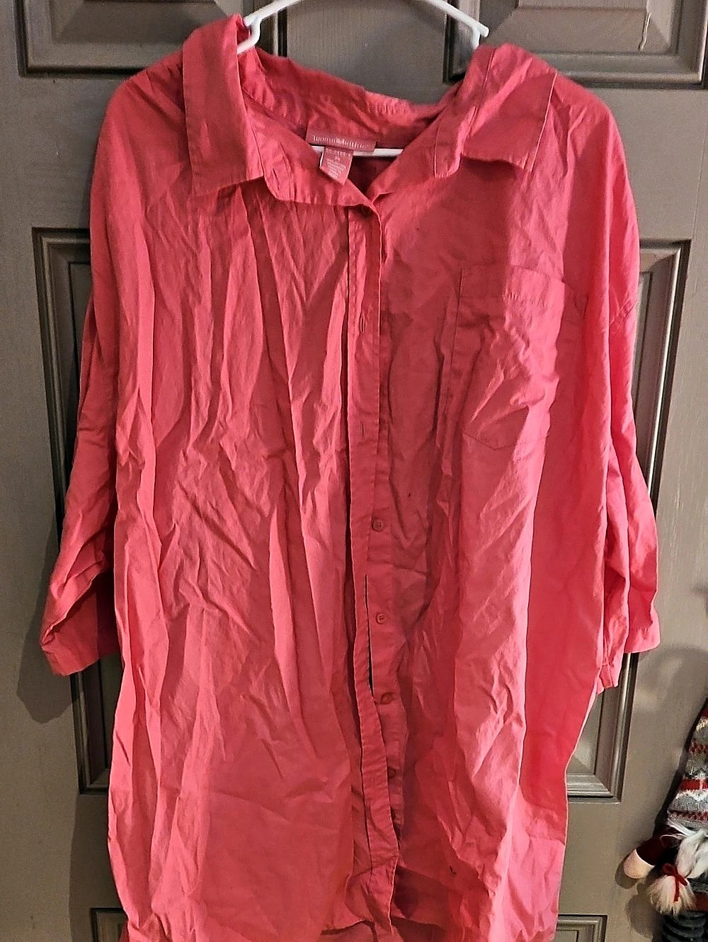 Button Up Top Pink Button Down Shirt